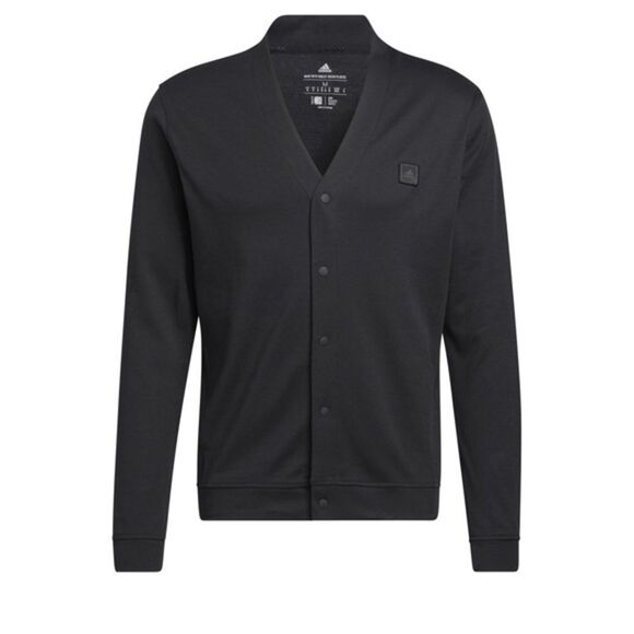 Adidas Black Golf Cardigan – Eco-Conscious Performance Layer - Size S - Picture 2 of 9